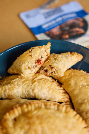 Jerk Seasoned Chicken Empanadas