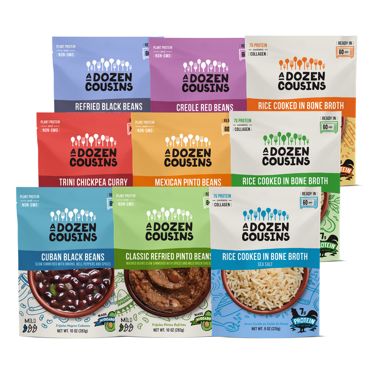 The Complete Bean + Rice Variety Pack (12 pack)