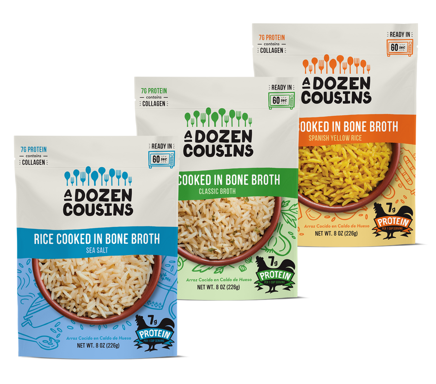 Bone Broth Rice Variety Pack (12 Pack)