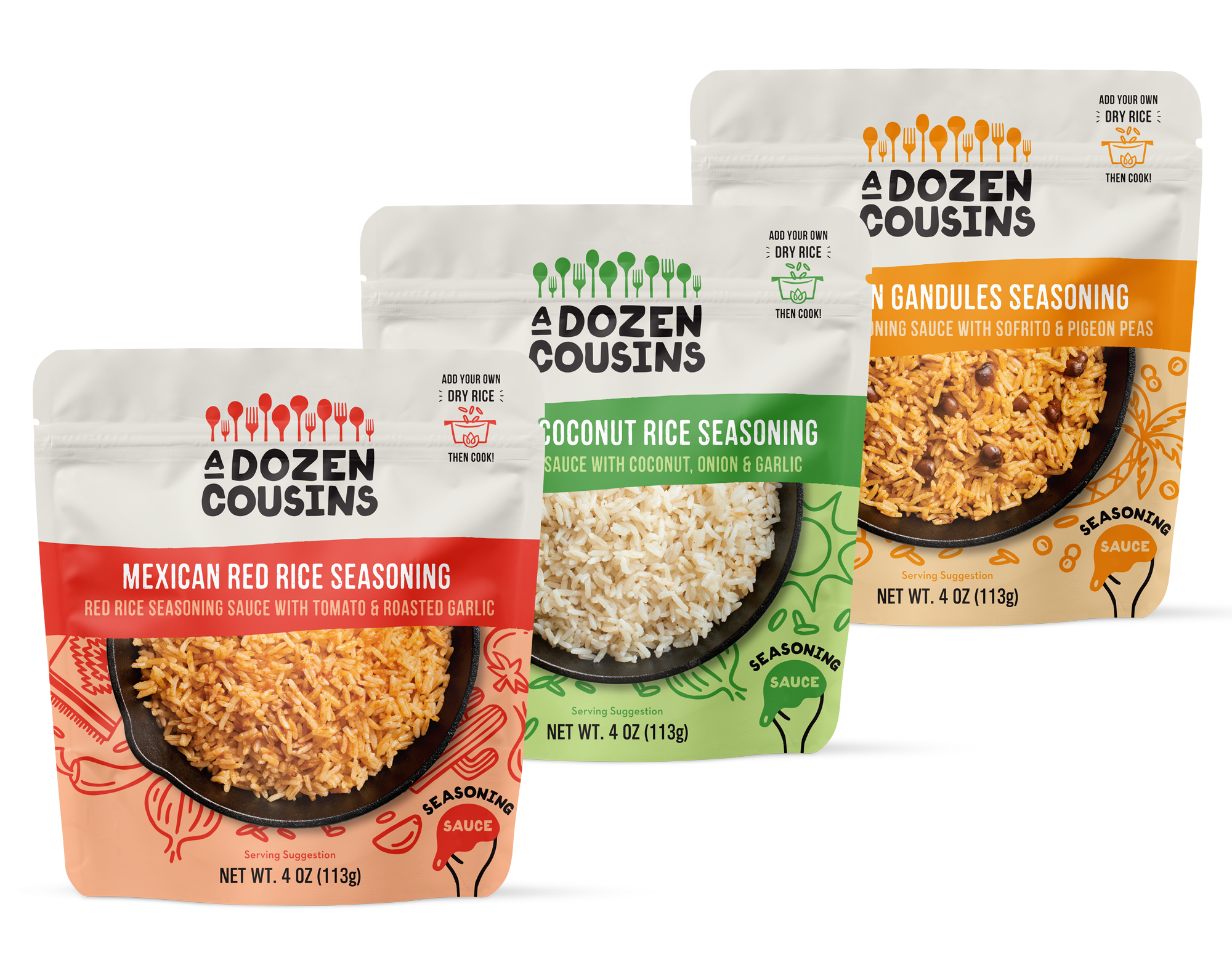 Rice Seasoning Sauce Variety Pack 10 Pack